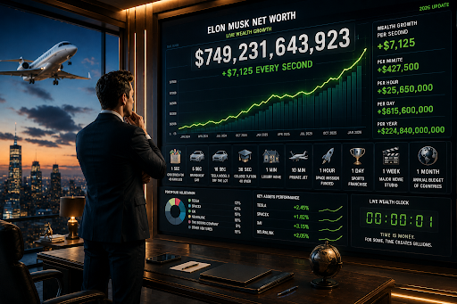 How Much Elon Musk Earns Per Second